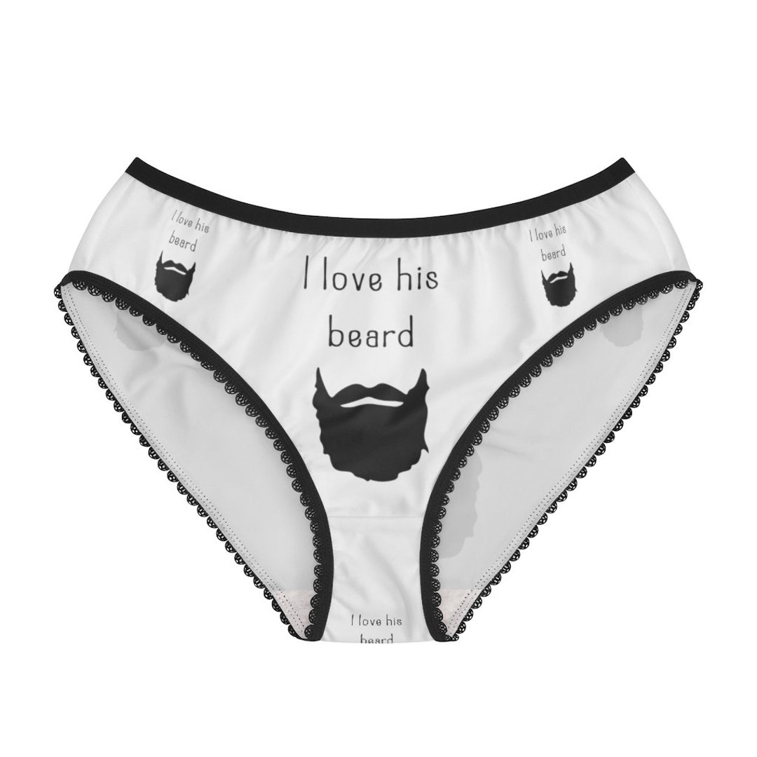 I Love His Beard Panties I Love His Beard Underwear Briefs Etsy