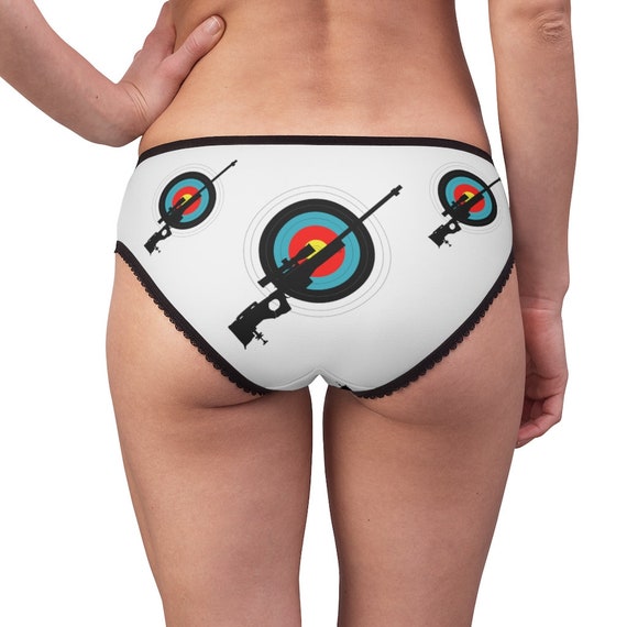 Target Shooting Panties, Target Shooting Underwear, Briefs, Cotton