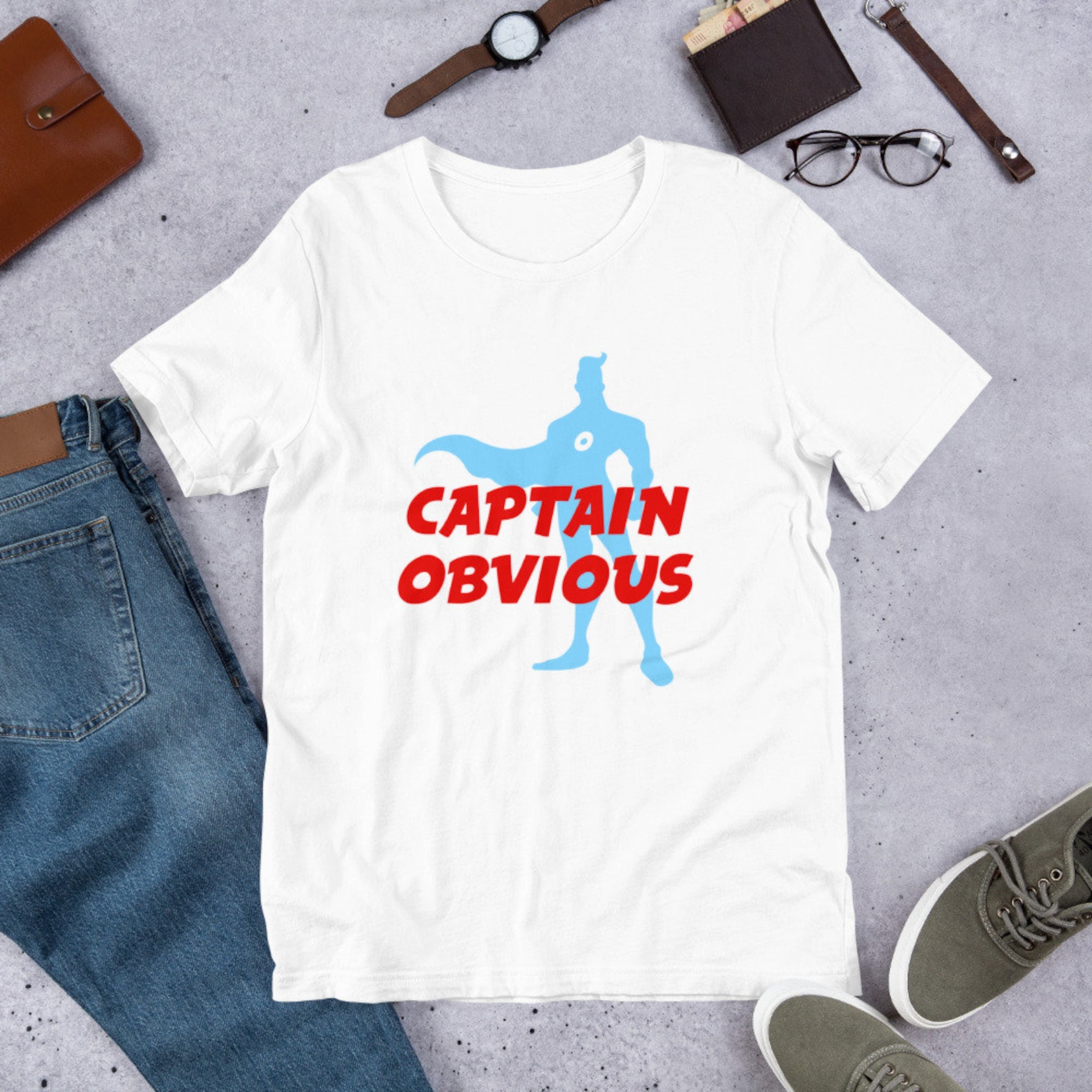 Captain Obvious Shirt Captain Obvious Tee Funny Tee Captain Etsy