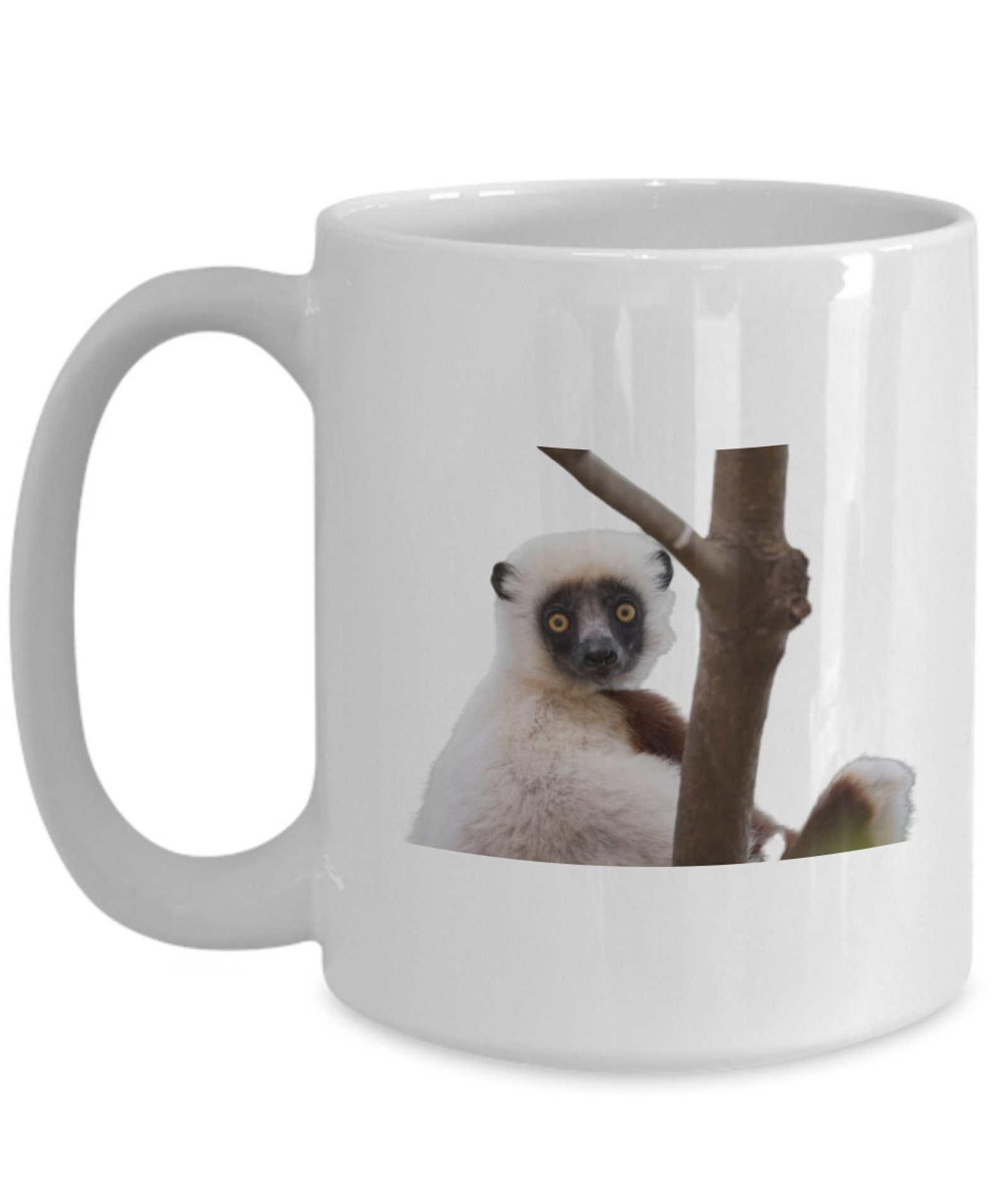 Lemur mug lemur coffee cup lemur kitchen decorfunny Etsy