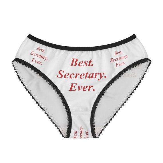Best Secretary Ever Panties, Best Secretary Ever Underwear, Briefs, Cotton  Briefs, Funny Underwear, Panties for Women 