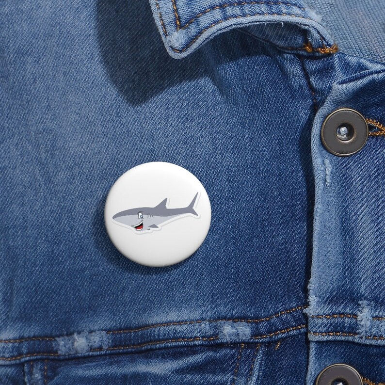 Lapel Pin Hat Pin Button Set Lapel Pins Shark Button Funny Pin Shark Pin Enamel Pins