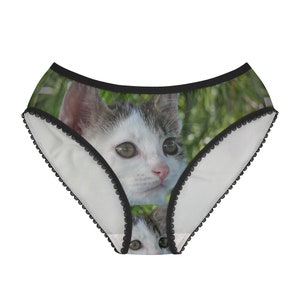 Cat  Panties,  Cat Underwear, Briefs, Cotton Briefs, Funny Underwear, Panties For Women