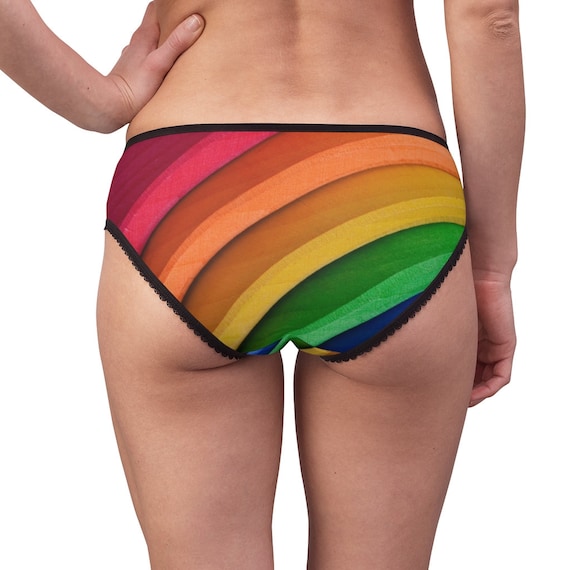 Rainbow Panties, Rainbow Underwear, Briefs, Cotton Briefs, Funny