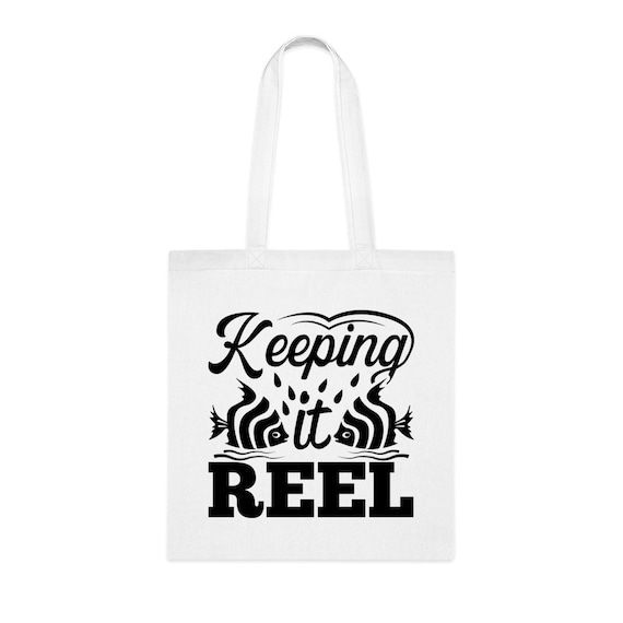 Keeping It Reel Tote Bag, Funny Tote Gift, Shoulder Bag, Reusable Bags,  Birthday Christmas Basket Gag Gift Idea