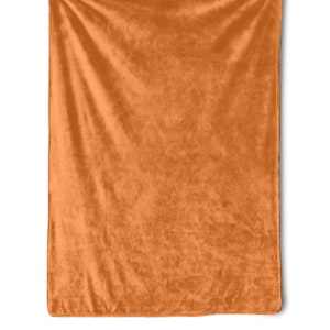 Orange Blanket, Gift for Orange color lover, Orange color gift idea