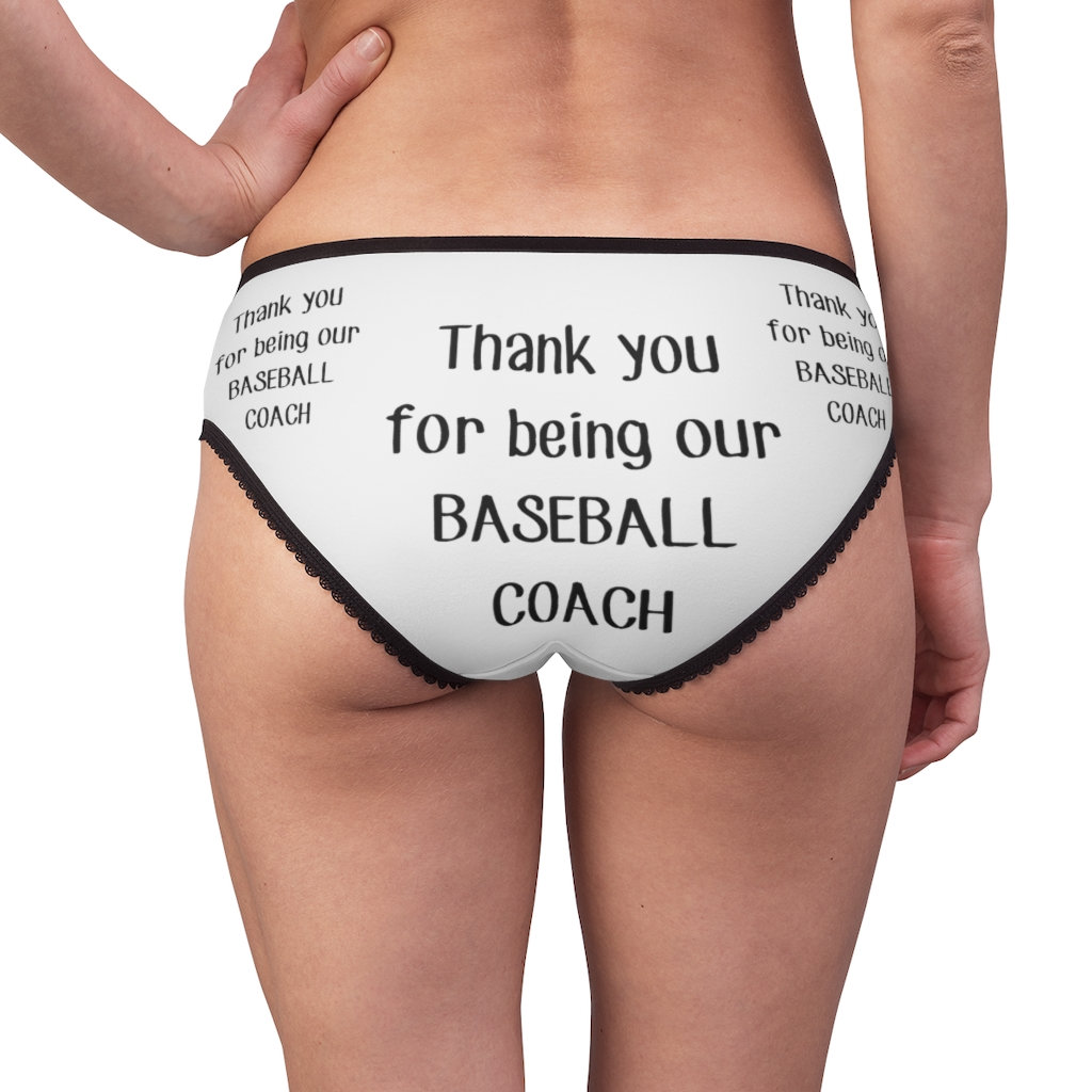 Baseball Coach Thank You Panties, Baseball Coach Thank You Underwear, Briefs,  Cotton Briefs, Funny Underwear, Panties for Women 