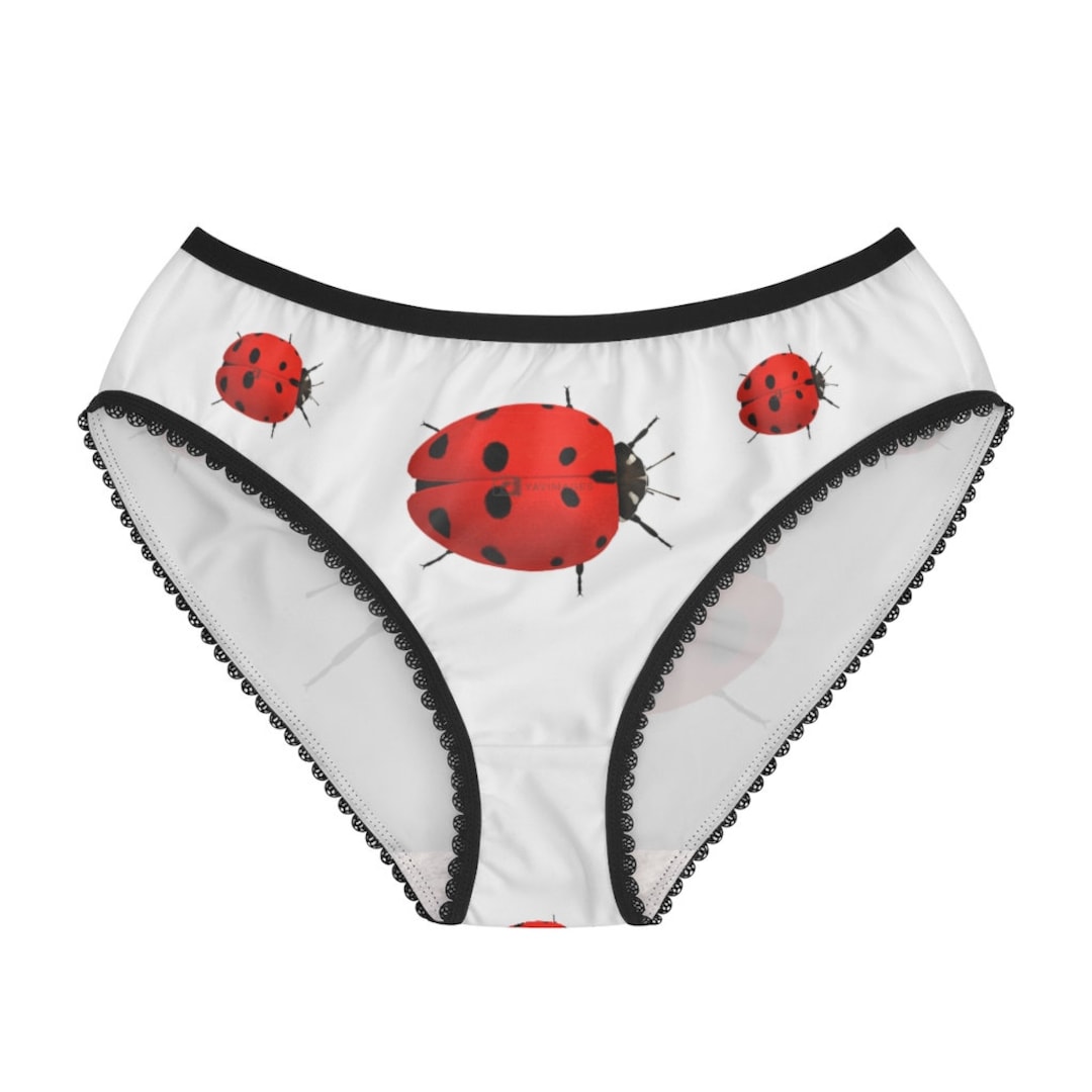 Ladybug Panties,ladybug Underwear, Briefs, Cotton Briefs, Funny