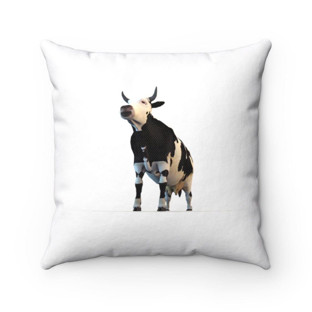 Cow Pillow Cow Throw Pillow Custom Throw Pillow Etsy
