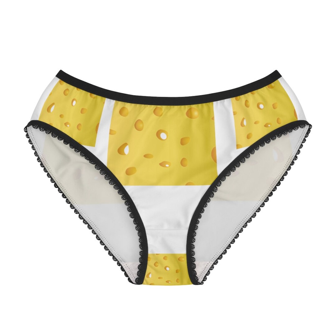 Cheese Panties, Cheese Underwear, Briefs, Cotton Briefs, Funny