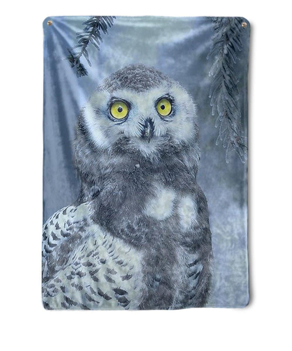 Owl Personalized Blanket, Gift for Owl lover, Owl gift idea