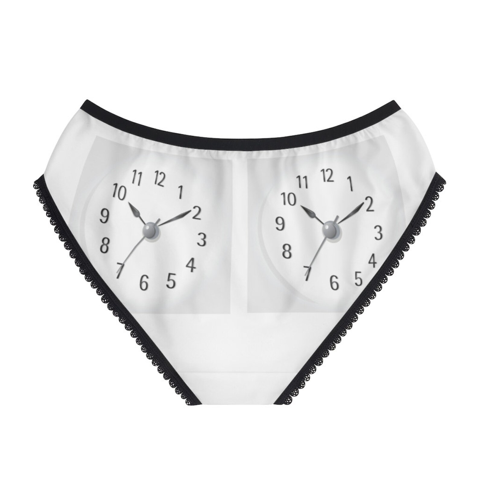 Clock Panties Clock Underwear Briefs Cotton Briefs Funny Etsy Canada