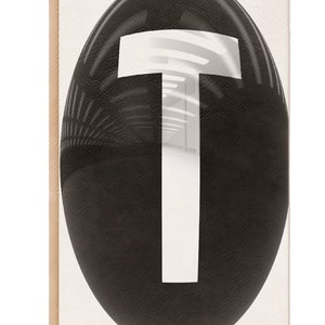 Bola con el cuaderno de la letra T, diario de bolas, páginas de líneas gobernadas, idea de regalo, diario de gratitud, libro de memoria, diario de cuero sintético