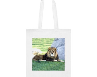 Lion Tote Bag, Lion Gift, Lion Shoulder Bag, Lion Reusable Bags, Birthday Christmas Basket Gag Gift Idea, Gift For Her