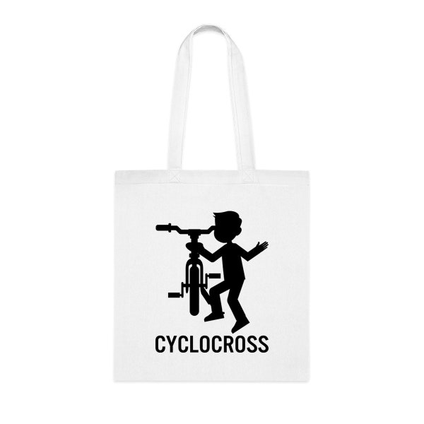Cyclocross Tote Bag, Cyclocross Gift, Cyclocross Shoulder Bag, Cyclocross Reusable Bags, Birthday Christmas Basket Gag Gift Idea