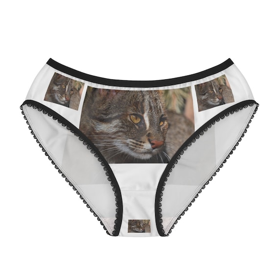 Fishing Cat Panties, Fishing Cat Underwear, Briefs, Cotton Briefs