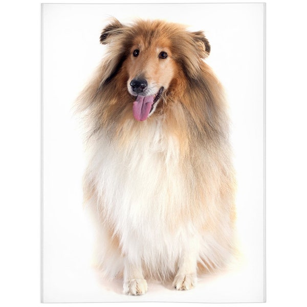 Rough Collie Blanket, Rough Collie Lover Gift, Fleece Blanket, Gifts, Personalized Blanket