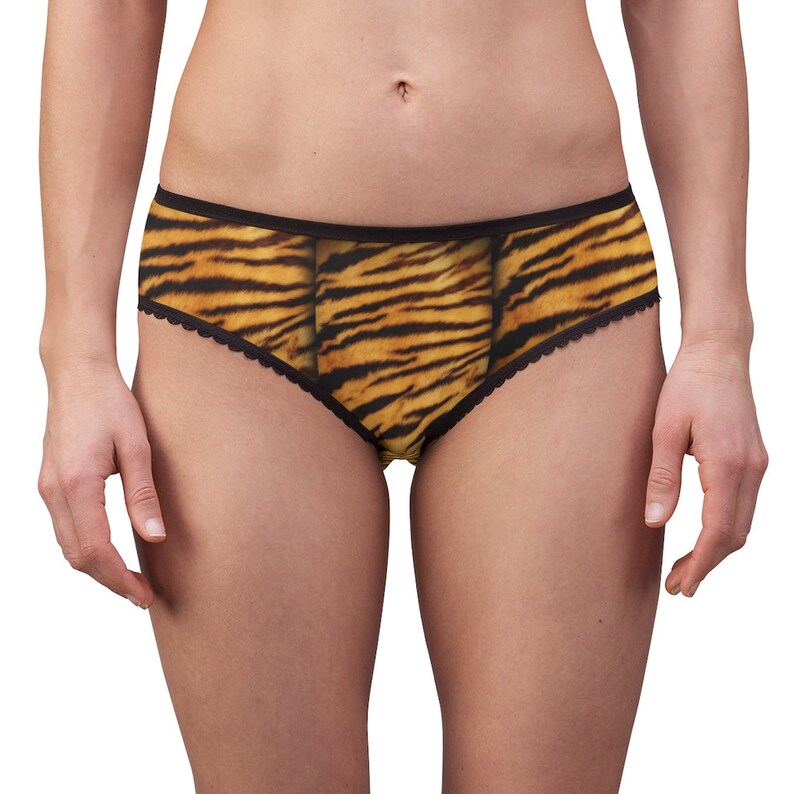Tiger Textured Panties Tiger Textured Underwear Briefs Etsy