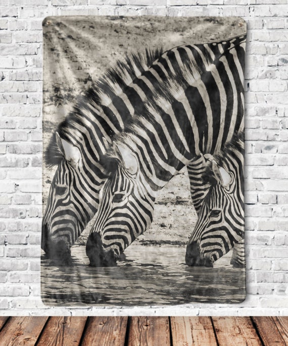 Zebra Blanket Zebra Fleece Blanket Zebra Gift Ideas Etsy