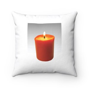 Candle  Pillow -  Candle  Throw Pillow - Custom Throw Pillow - Pillow Cover - Gift Idea - Room Decor