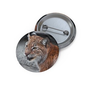 Lynx Pin, Lynx Button, Button Set, Lapel Pin, Hat Pin, Enamel Pins, Lapel Pins, Funny Pin
