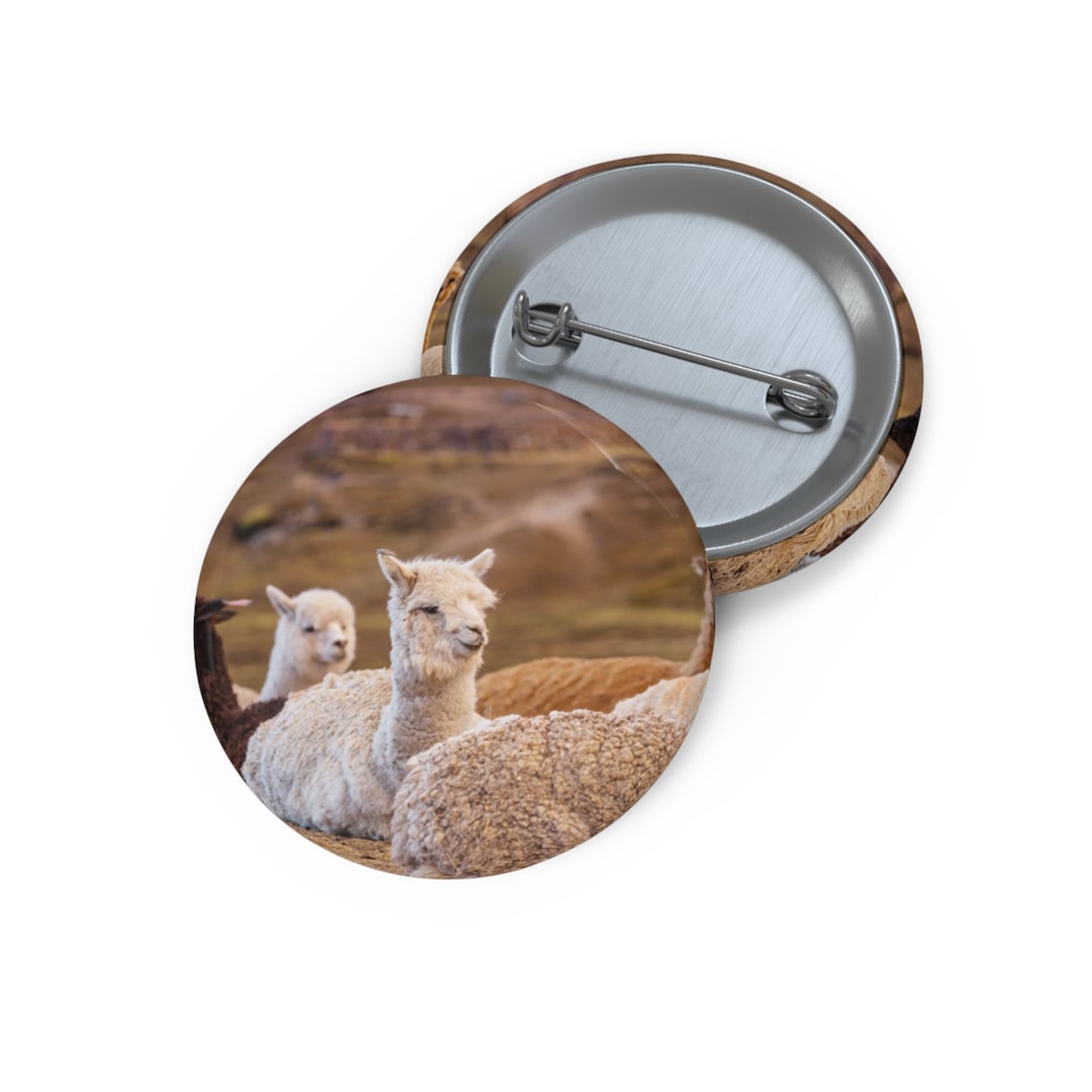 Llama Pin, Llama Button, Button Set, Lapel Pin, Hat Pin, Enamel Pins ...