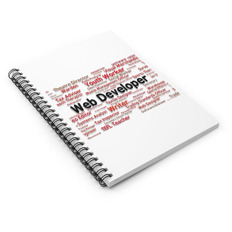Webbutvecklare Anteckningsbok - Webbutvecklarjournal - Linjerade sidor - Presentidé - Tacksamhetsjournal - Minnesbok - Dagbok - Spiralanteckningsbok bild 3