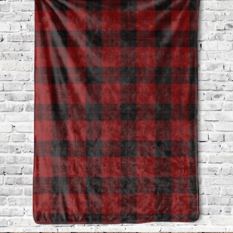 Fairlie Crest Tartan Premium Blanket Black