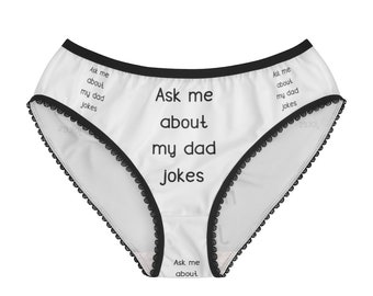  I Like My Puns Intended Panties, I Like My Puns Intended  Underwear, Briefs, Cotton Briefs, Funny Underwear, Panties For Women  (X-Small) Black : Clothing, Shoes & Jewelry