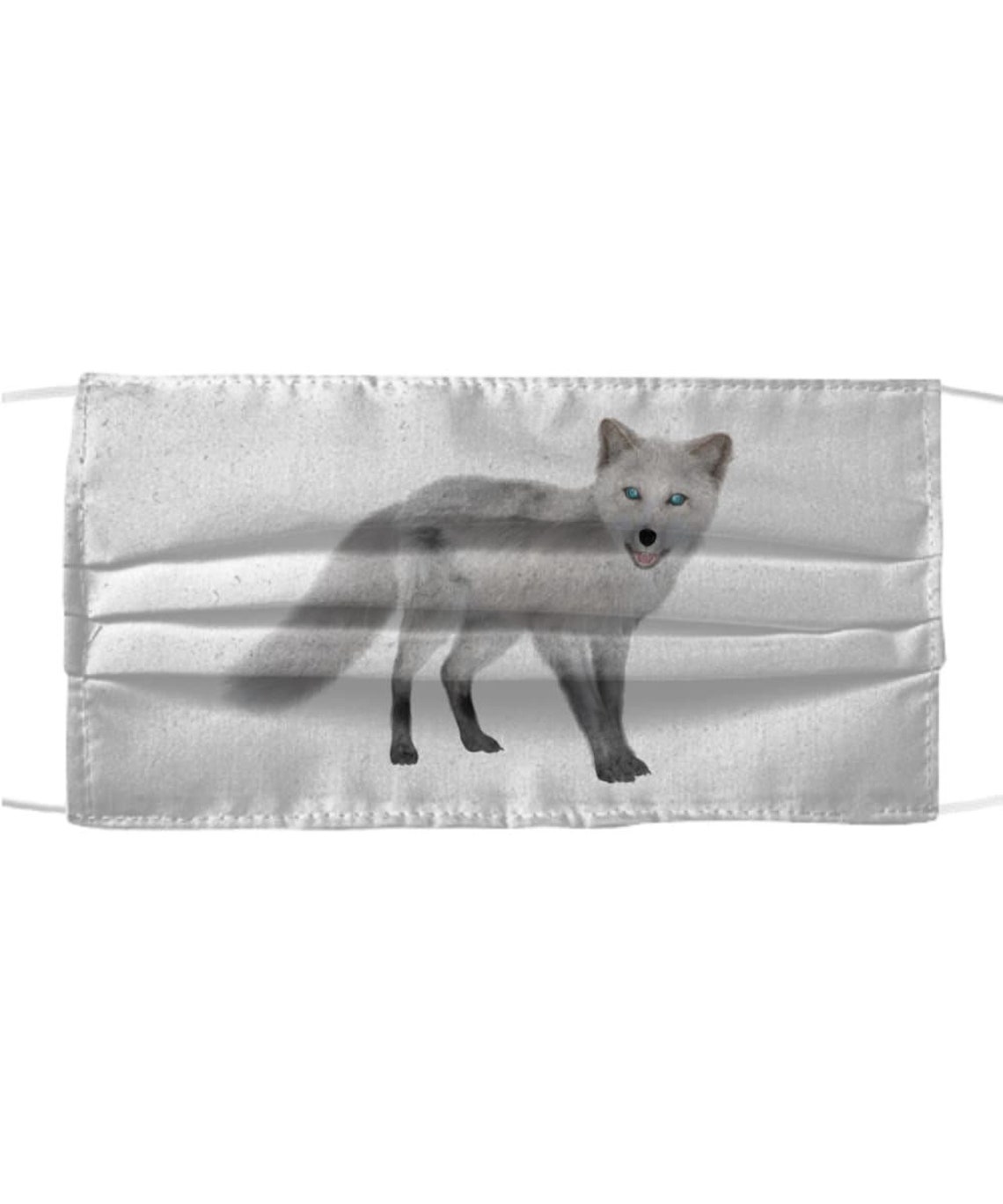 Arctic Fox Print Arctic Fox Face Mask Arctic Fox Print Face - Etsy UK