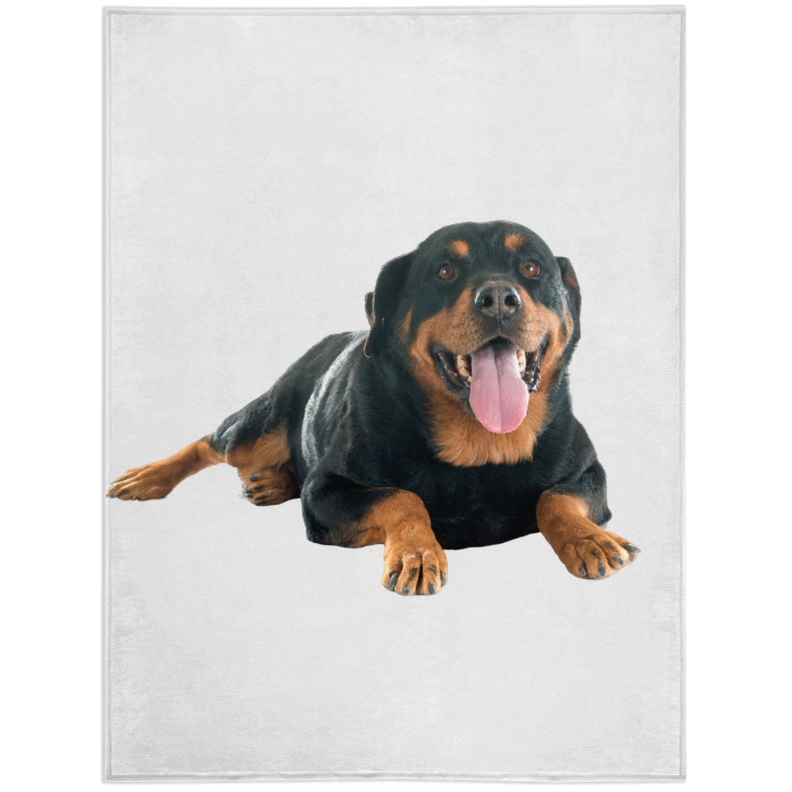 Rottweiler 1 Blanket Rottweiler 1 Lover Gift Fleece Blanket Etsy