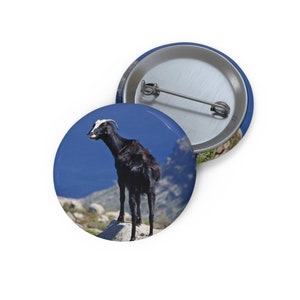 Mountain Goats Pin, Goats Button, Button Set, Lapel Pin, Hat Pin, Enamel Pins, Lapel Pins, Funny Pin