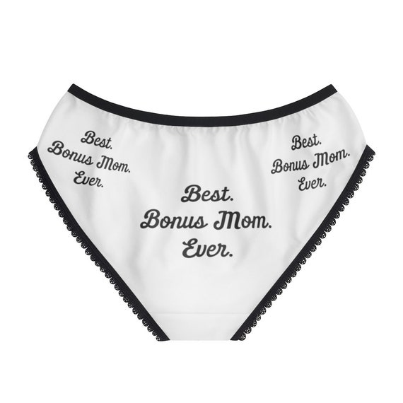 Best Bonus Mom Ever Panties, Best Bonus Mom Ever Underwear, Briefs, Cotton  Briefs, Funny Underwear, Panties for Women 