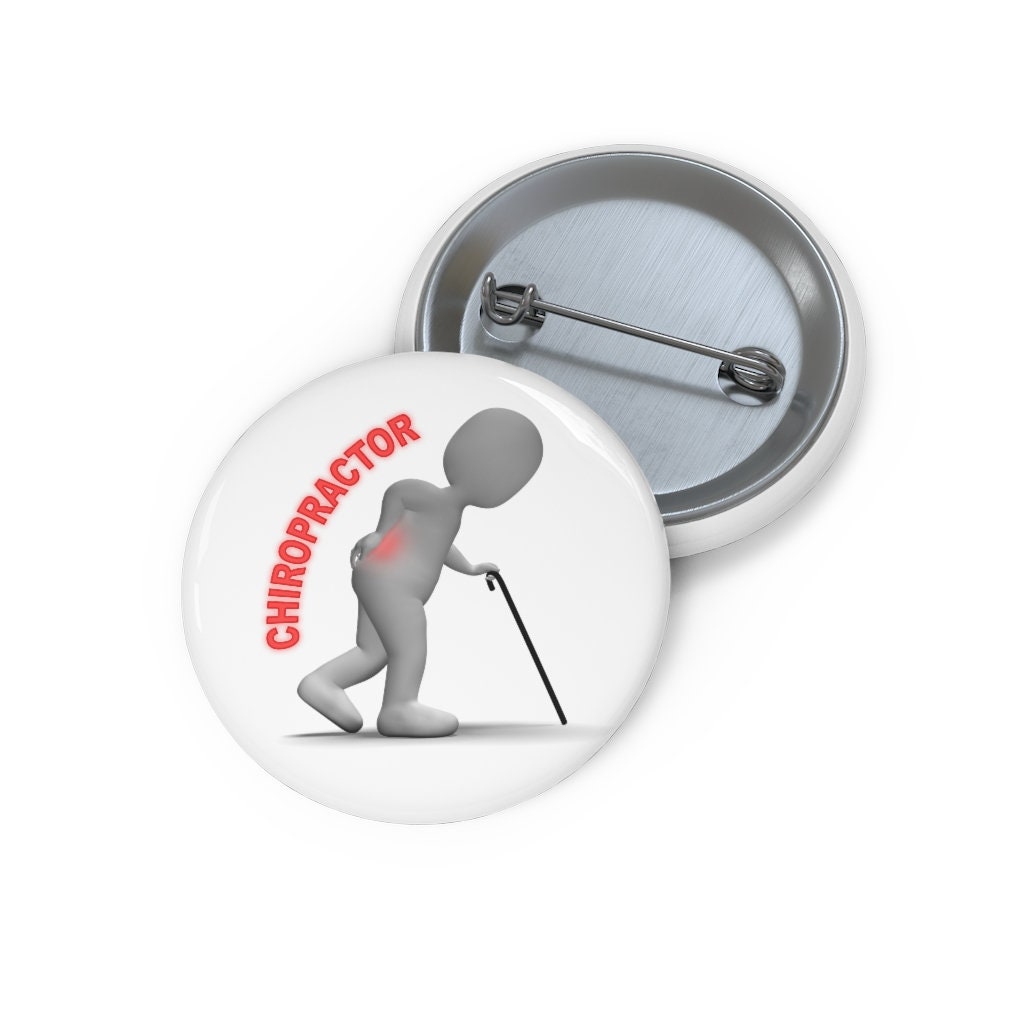 Back Chiropractor  Pin, Back Chiropractor Button, Button Set, Lapel Pin, Hat Pin, Enamel Pins, Lapel Pins, Funny Pin