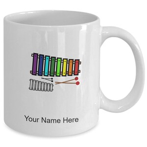 Tasse à café personnalisée avec xylophone pour les amateurs de xylophone