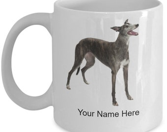 Personalized Greyhound Mug Coffee Cup For Greyhound Lovers Idea Custom Greyhound Cup, Custom Greyhound Mug
