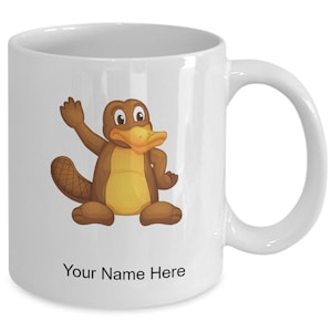 Personalized Platypus Mug, Platypus Coffee Cup, Platypus Gift Idea, Custom Platypus Cup, Custom Platypus Mug