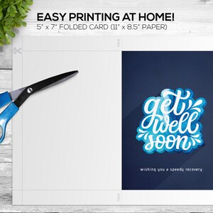 Get Well Card Printable Get Well Card Downloadable Get Well - Etsy
