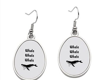 Whale Whale Whale Earring - Dangle Earrings for Girls - Valentine Birthday Party Gift