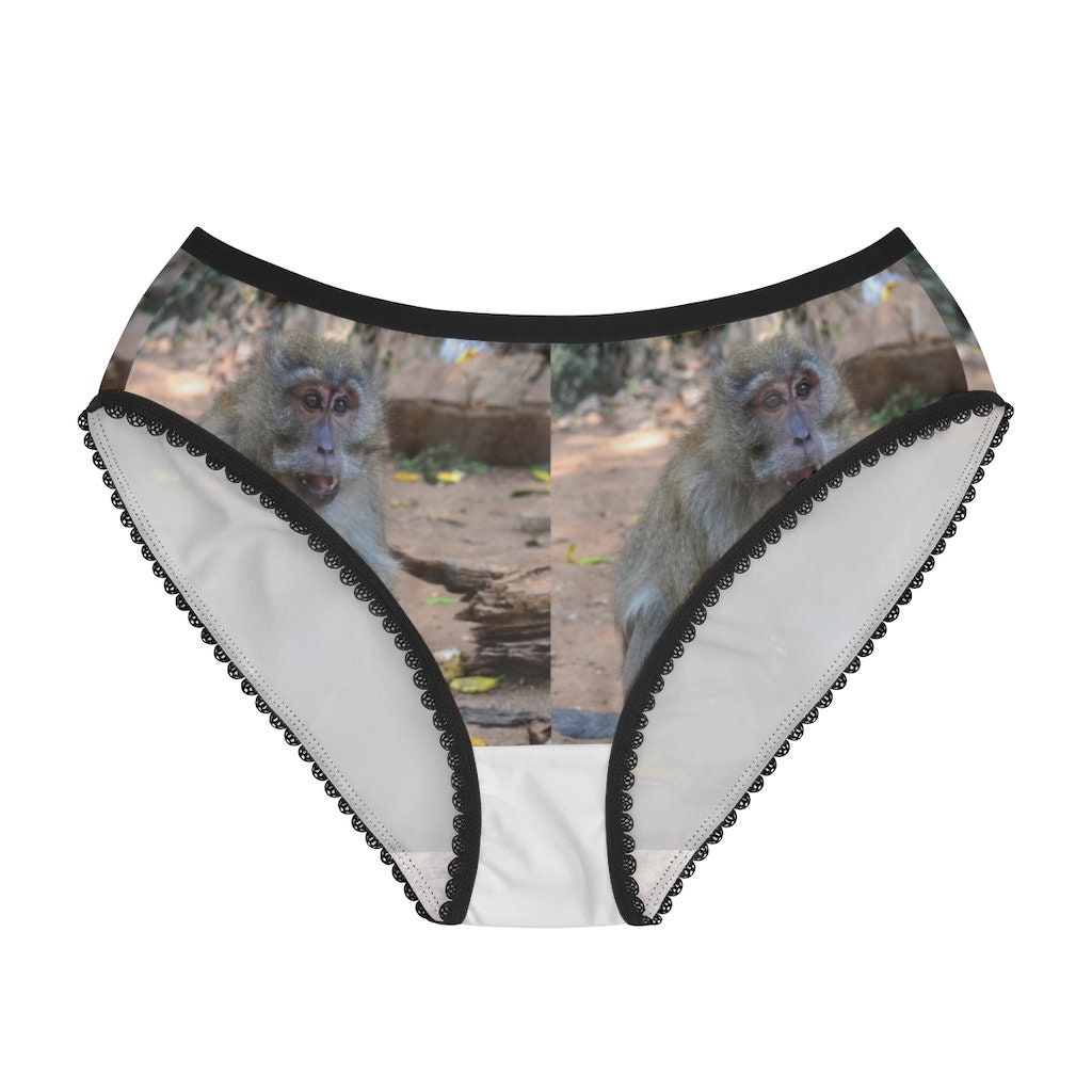 Monkey Panties Monkey Underwear Briefs Cotton Briefs Etsy