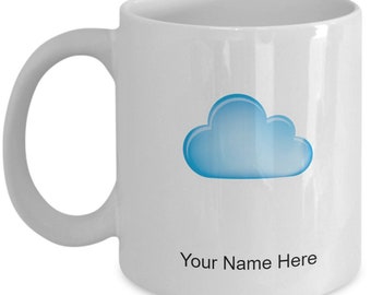 Taza de café personalizada con taza de nube para amantes de las nubes