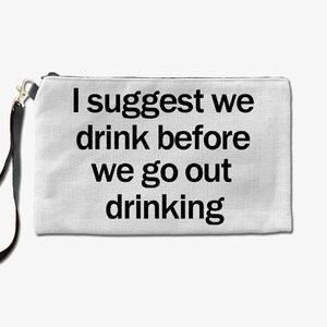Drinking Makeup Bag, Cosmetic Bag, Toiletry Bag, Birthday Gifts For Her, Makeup Bag For Women, Christmas Gift Bag