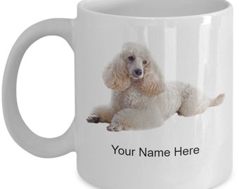 Personalized Poodle Mug Coffee Cup For Dog Lovers Idea Custom Poodle Cup, Custom Poodle Mug