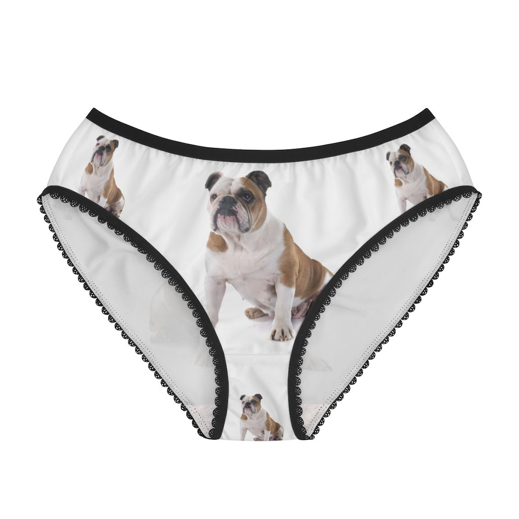 ALAZA Women's Underwear, Cute Frenchie Dog Mid Waist Stretch