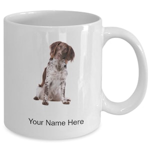 Taza personalizada de pequeño munsterlander, taza de café para pequeño munsterlander, idea de regalo