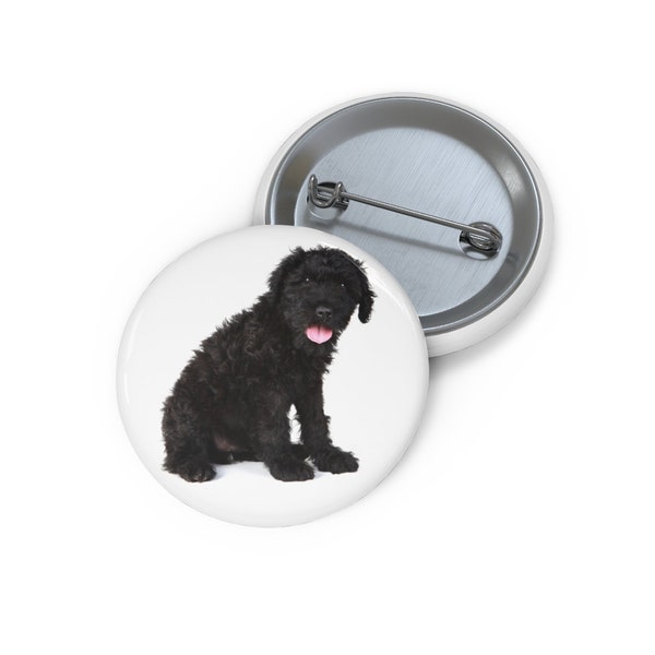 Russian Terrier Puppy Pin, Russian Terrier Puppy Button, Button Set, Lapel Pin, Hat Pin, Enamel Pins, Lapel Pins, Funny Pin