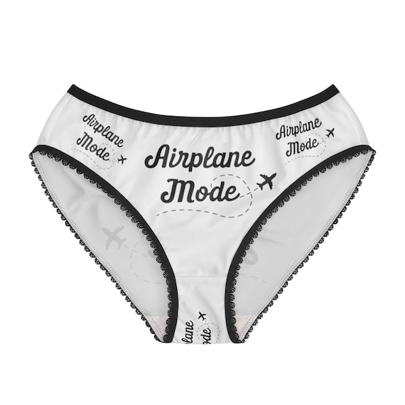 Airplane Mode Panties, Airplane Mode Underwear, Briefs, Cotton