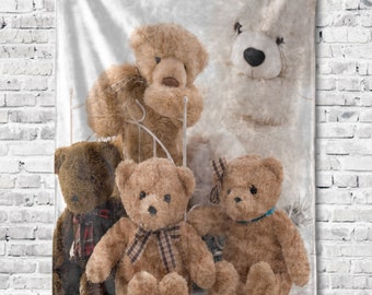Bears Blanket, Bear Throw Blanket, Bears Gift Ideas