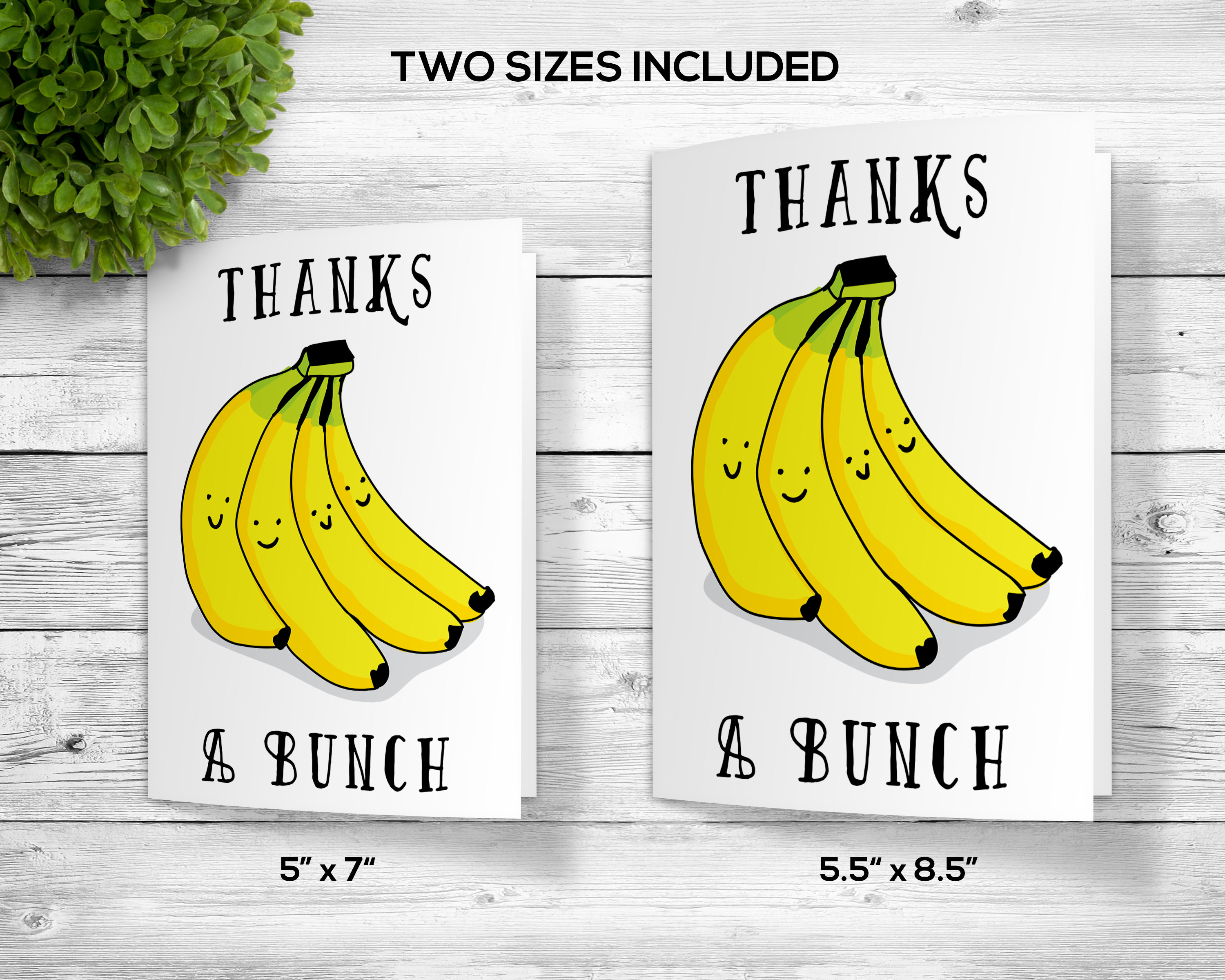 Funny Thank You Card, Downloadable Thank You Card, Printable Thank You Card, Bananas Thank You Card, Thank You Gift