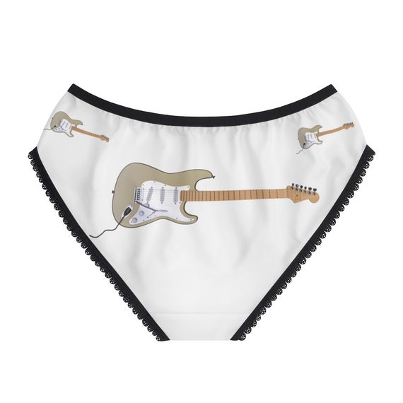 Electric Guitar Panties, Electric Guitar Underwear, Briefs, Cotton Briefs,  Funny Underwear, Panties for Women 
